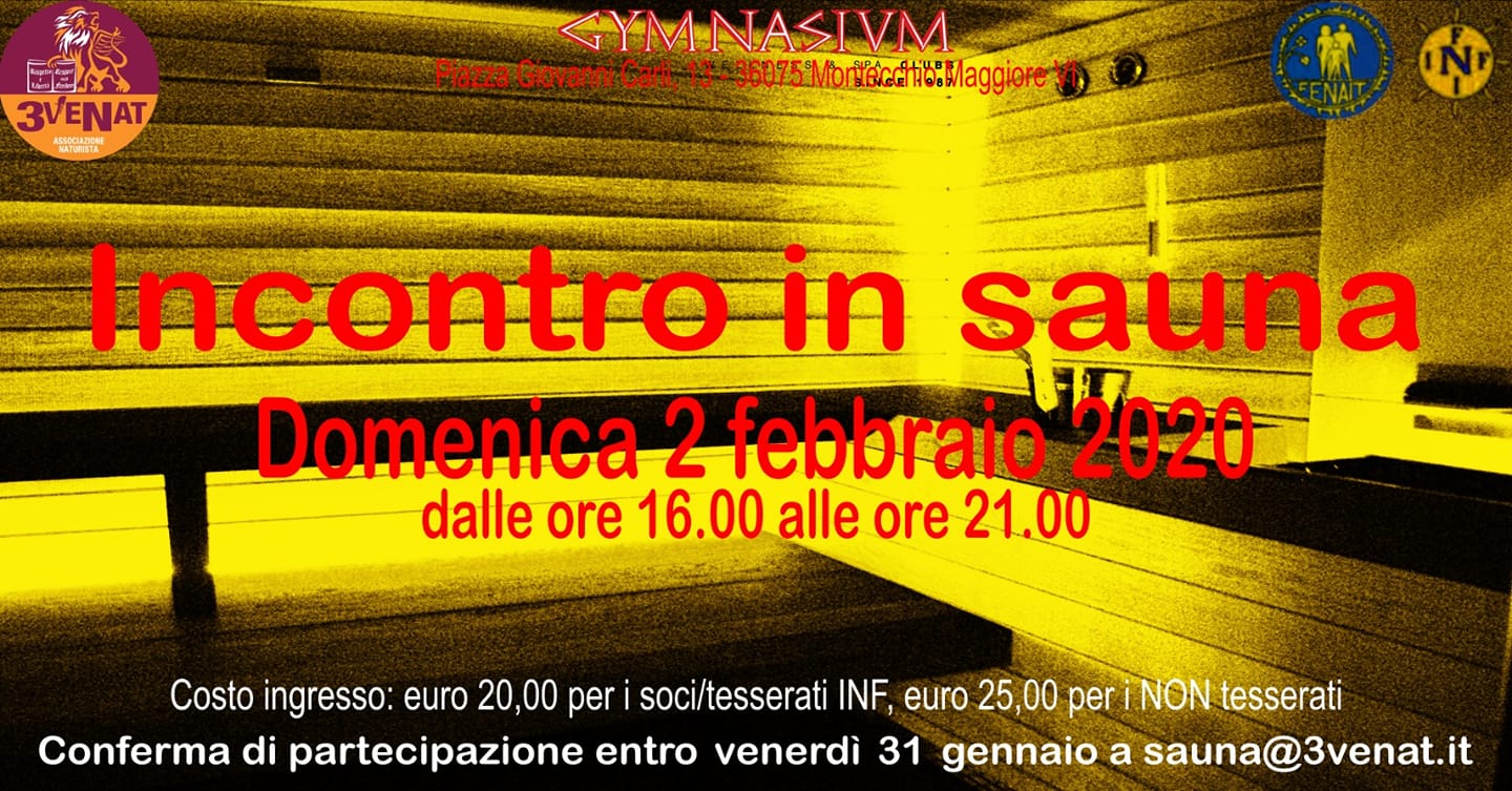 3Venat - Incontro in sauna - 2 febbraio 2020 3Venat - Incontro in sauna - 2 febbraio 2020 - Fenait