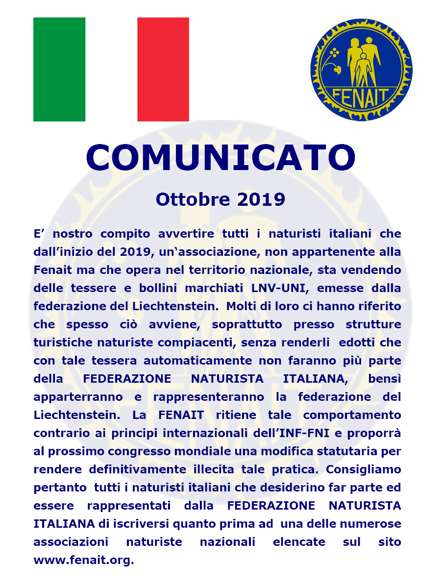 Comunicato Comunicato - Fenait